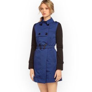 Soia&Kyo Adelle Jacket Blue Trench Coat Size S